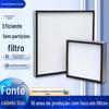 Papel de Filtro Sem Divisória, Papel de Filtro de Fibra de Vidro, Oficina de Purificação de Ar da UTI, Elemento Filtrante de Alta Eficiência de Alumínio, Tipo Bolsa Sem Poeira