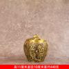 Latas de Té Hongda de Latón Macizo Repujado con Dragón y Fénix, Latas Creativas para Almacenamiento en el Hogar, Adornos de Regalo de Bronce