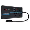Inversor de Coche Totalmente Automático Pantalla Digital 12V Enchufe Multifunción Encendedor de Cigarrillos Fuente de Alimentación Cargador de Coche Fuente de Alimentación para Vehículos