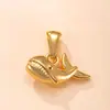 Colar Pingente Único em Aço Inoxidável Fundido Joias Pingente de Golfinho Estrela do Mar Acessórios Banhado a Ouro 18K Acessórios Criativos DIY Fábrica