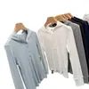Camiseta de manga larga acanalada con capucha para mujer, de algodón, corte ajustado, favorecedora, versátil, de color liso, con botones, top base