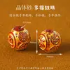 Partículas de Cristal de Cinábrio Areia de Sangue Contas de Areia Vermelha Areia de Cristal Contas Redondas Contas Soltas Acessórios para Joias DIY Produtos Semi-Acabados Atacado