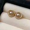 Brincos Redondos de Resina Gota d'Água com Agulha de Prata Vintage, Brincos de Personalidade de Nicho Estilo Meio do Século, Acessórios de Orelha Versáteis de Luxo Leve de Alta Qualidade
