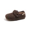 Sapatos Birkenstock Botões Estilo Francês 2026 Outono e Inverno Nova Versão Coreana Sapatos Peludos Estilo Chanel para Meninas com Adição de Algodão Felpudo