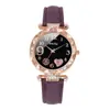 Reloj de Mujer Popular Transfronterizo con Incrustaciones de Diamantes, Reloj de Cinturón de Mujer Moderno y Versátil, Reloj de Cuarzo Casual Simple Estilo Ins