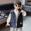 Chaleco para Niños Otoño 2026 Nuevo Estilo Chaleco con Capucha de Otoño para Niños Ropa Exterior Ropa de Exterior para Bebé Primavera y Otoño Niño Pequeño