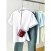 Camiseta Gris de Manga Corta, Tejido Pesado de Algodón Puro, Color Gris Claro, Lisa, Cuello Redondo, Sencilla y Versátil, Corte Regular de Hombro, Top Unisex de Verano