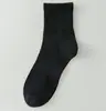 Calcetines para Hombre Media Caña Primavera y Otoño Deportes Estudiantes Blanco Calcetines Simples Algodón Puro Absorbente de Sudor Deportes Estudiantes Masculinos Calcetines de Algodón al por Mayor