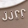 Acero Inoxidable Galvanizado Estilo Europeo y Americano 26 Letras Inglesas Etiqueta Colgante Pulsera Collar DIY Hecho a Mano Accesorios de Joyería