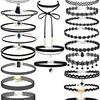 Amazon Ins Set de Collar de Encaje Creativo Cadena Clavícula Joyería Simple Gótica Europea y Americana