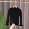Capa Base para Niñas 2026 Otoño/Invierno Nuevo Delgado Elástico Ajuste Delgado Top de Punto Interior para Niños Pequeños y Niños Pequeños