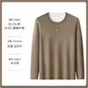 Camisa casual de manga larga para hombre, fluida, antiarrugas, para primavera y otoño, playera de cuello redondo, sin botones, ajuste slim, camiseta de manga larga para hombre, capa base