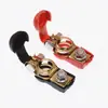 Terminal de Batería de Coche Conector Engrosado Pinza de Batería Terminal de Cobre Pinza de Batería Polo Positivo y Negativo Conector Rojo y Negro Cubierta Protectora