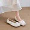 Nuevos zapatos de mujer con dedos separados 2026, zapatos planos con lazo, corte bajo, elegantes, adecuados para faldas, ballet, zapatos de pezuña de cerdo de herradura