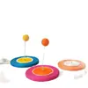 Juguete para Gatos Caña de Pescar de Entretenimiento Propio Gadget para Aliviar el Aburrimiento con Matatabi, Pluma, Resorte, Bola Oscilante y Bola Tambaleante para Gatitos