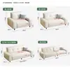 Sofá resistente a los arañazos de gato para apartamentos pequeños, diseño simple de líneas rectas, adecuado para propiedades de alquiler, tiendas, oficinas, áreas de recepción, sofá de tres plazas para sala de estar