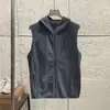 Deportes al Aire Libre Europeos Ligero Almacenamiento de Calor Forro Polar Cálido para Hombre con Capucha Otoño/Invierno Capa Interior Chaleco Exterior