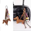 Venta al por mayor de fábrica Ins Retro Perro Salchicha Colgante para Bolso Serie Miu Cachorro Cuerda Trenzada Hecha a Mano Llavero de Pareja Cordón