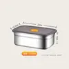 Caja Sellada Personalizable de Acero Inoxidable 316 Spot Grado Alimenticio Caja Crujiente de Acero Inoxidable 304 Exclusivo Transfronterizo de Amazon