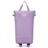 Bolsa de Viagem com Rodas Universal para Mulheres, Bolsa de Bagagem de Grande Capacidade, Mala de Carrinho Leve Dobrável, Armazenamento com Roldana, Bolsa de Bagagem Despachada