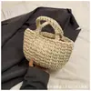Bolsa de Algodón Tejido de Mano Transfronteriza Popular Nueva de Mano Pura Hecha a Mano Bolsa de Playa para Vacaciones en la Costa Bolso Versátil para Mujer
