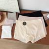 Pantalones de Seda Helada 7A para Mujer, Anti-Exposición, Estilo Delgado de Verano, Cintura Media, Ropa Interior Básica para Mujer, Levanta Glúteos, Pantalones Cortos tipo Boxer, Color Nude Pantalones de Seguridad