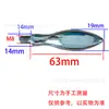 Peças Mecânicas Nanhuxinyu Manípulo Curvo Fixo Cromado Manípulo Integrado em Forma de Guincho M6M8M10M12