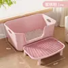 Caixa de Areia para Gatos Jumbo Semi-fechada Anti-respingo Super Grande Aprofundada Banheiro para Gatos Suprimentos para Pets Gato Fabricante Atacado