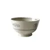 Cerámica de Jingdezhen Vajilla Juego de Vajilla Estilo Japonés Bol de Arroz para el Hogar Bol para Fideos Bol de Sopa Cerámico Retro con Dos Asas Bol para Ensalada