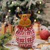 Decoraciones Navideñas Zichen Nueva Bolsa de Manzana Tejida Bolsa de Manzana para Personas Mayores Bolsa de Regalo Navideño Bolsa de Regalo de Muñeco de Nieve