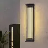 Lámpara de Pared Impermeable Simple para Exteriores Solar Tira para Puerta de Villa Luz Exterior Lámpara a Prueba de Lluvia para Pilar de Puerta de Patio de Lujo