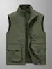 [Uso por ambos lados] chaleco con forro polar para exteriores de secado rápido para hombre delgado chaleco de trabajo chaleco para pesca fotografía chaleco chaleco talla grande