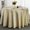 Mantel Redondo Directo de Fábrica Salón de Banquetes Estilo Lujo Ligero Sensación de Alta Gama Hotel Restaurante Europeo Decoración de Banquetes Mantel