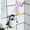 Nuevo Lindo Estante de Almacenamiento de Pingüino para Baño, Cepillos de Dientes y Cosméticos, Almacenamiento Montado en Pared para Dormitorio, Organización y Almacenamiento junto a la Cama