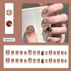 Uñas Portátiles Estilo Pequeña Fragancia de Lujo Ligero, Pegatinas de Uñas Postizas de Gama Alta, Uñas Removibles, Manicura de Temperamento, Uñas Portátiles al por Mayor
