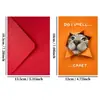 Compra directa transfronteriza de tarjetas de felicitación peculiares con temática de gatos y diseños creativos, perfectas para divertidos deseos de cumpleaños, mensajes escritos a mano y para añadir un toque festivo a cualquier ocasión.