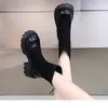 Botines Martin forrados de polar para mujer, colección otoño/invierno 2026, popular estilo retro británico, diseño de patchwork, suela de plataforma para altura adicional, botines versátiles