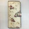 Billetera hecha a mano bolso de mano para mujer estampado nuevo PU tarjetero caricatura estilo étnico billetera floral