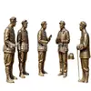 Ornatos de escultura em bronze de figuras modernas, bustos de grandes figuras, estátuas de bronze fundido do Exército Vermelho, feitos sob medida pela Fábrica de Esculturas em Bronze Hengbao Fa