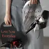 Caja de Regalo para Flores Bolsa para Ramo de Rosas Individuales de Navidad Espejo en Forma de Corazón Tarjeta de Flores de Mano Bolsa para Flores