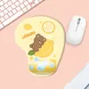 Apoio de Pulso para Mouse de Silicone, Protetor de Pulso de Desenho Animado Fofo para Jogos, Apoio Antiderrapante para Teclado de Escritório 3D, Tapete para Mesa de Computador