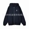 Moda Tendencia Juvenil Americana 2024 Nueva Sudadera con Capucha Transfronteriza Tendencia Nacional Tesoro Cremallera Cárdigan Camisa con Capucha