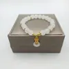 Pulseira com Contas Saco da Fortuna de Jade Anti-Dongling Feminina Pulseira de Jade Branco Hotan Círculo Único Estilo Étnico Pequeno Presente para Ao Vivo