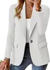 Artículo de Amazon 2026 Más Vendido en Lista de Deseos: Blazer Cardigan de Manga Larga de Color Sólido para Otoño para Mujer
