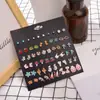 Amazon Lindo Conjunto de Pendientes de Animales de Aleación de Nicho Pendientes de Corazón Oso Conejo Exquisitos Pendientes Pequeños para Mujer