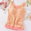 Coelhinho Fada Colete Quente Gola V Camisola Renda Sexy Camada Base com Lã Espessada Modelador Feminino