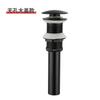 Tubería de Desagüe para Lavabo de Baño Lavabo Cajón Lavabo Rebote Cobre Negro Cajón Cajón Antiatascos