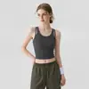 Chaleco deportivo con doble tirante, nuevo modelo de verano para yoga, running, entrenamiento al aire libre, Pilates, ciclismo y conjunto elegante para la espalda