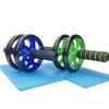 Rueda abdominal suave de dos ruedas de 16 pulgadas directa de fábrica equipo para ejercicios abdominales suministros de fitness hogar rueda abdominal de dos ruedas