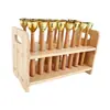 Caja de Madera para Guardar Instrumentos Musicales Orff Percusión Enseñanza Musical Sonajero para Niños Anillo de Tambor Tablero de Anillo Doble Enseñanza en Jardín de Infancia